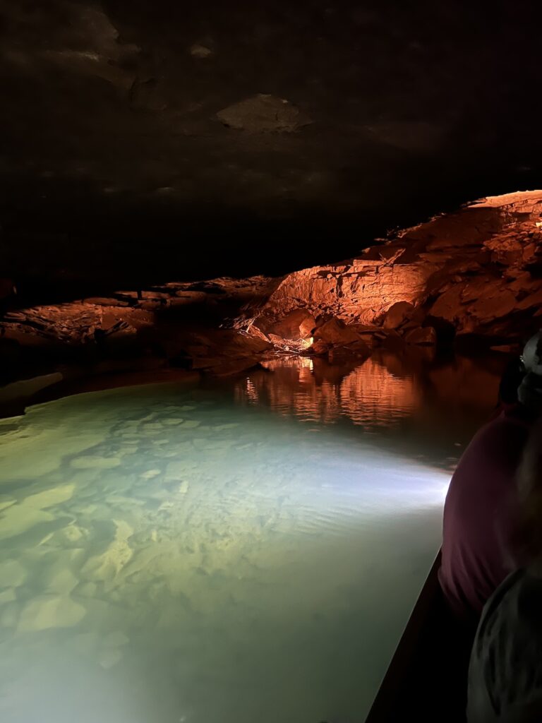 inside lost river cave boat tour